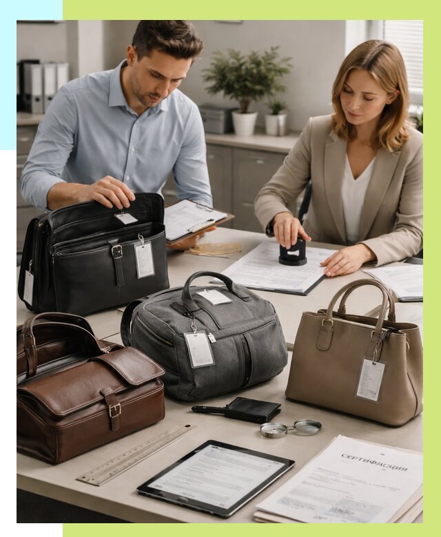 Сертификация сумок в Салавате от 8002 руб. | Алешин-Слв