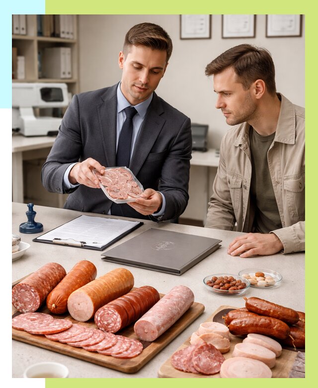 Сертификация колбасных изделий в Салавате от 8002 р. | Алешин-Слв