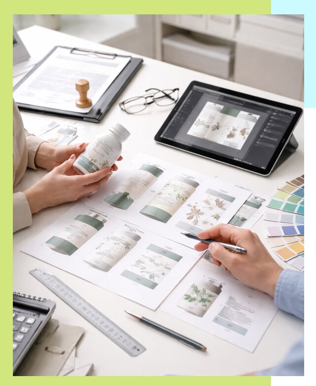 Профессиональная разработка дизайна и текста этикетки продукции в Салавате