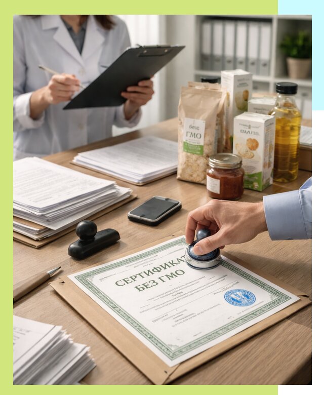 Получение сертификата Без ГМО для продукции в Салавате