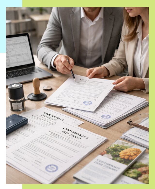 Сертификат ISO 22000 в Салавате от 42676 р. под ключ | Алешин-Слв